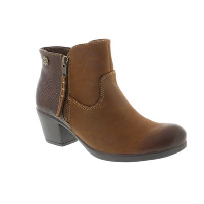 Earth Spirit Brown Bark 'Montgomery' ladies ankle boots